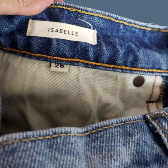 Imogene + Willie Isabelle Womens Blue Denim Straight-Leg Jeans Size 26 - Picture 9 of 16